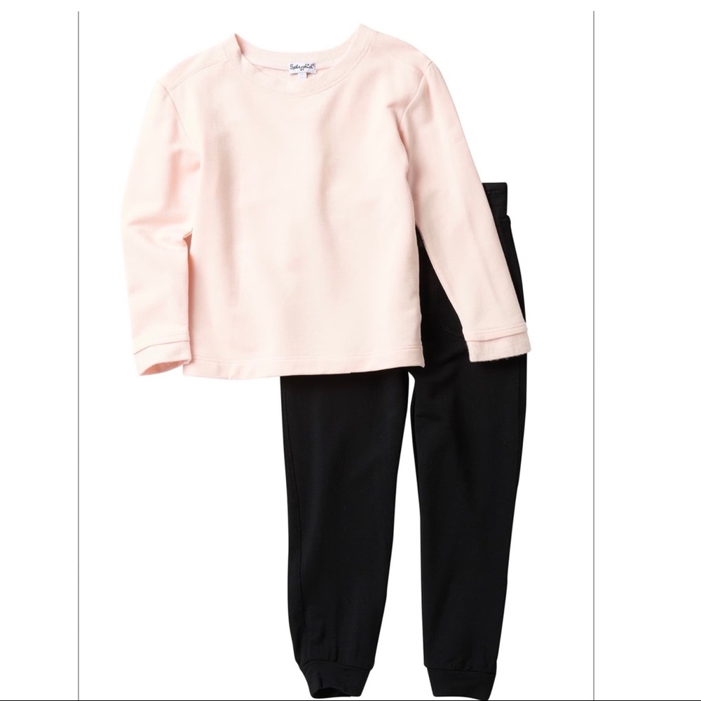 Splendid soft long sleeve pullover and jogger set